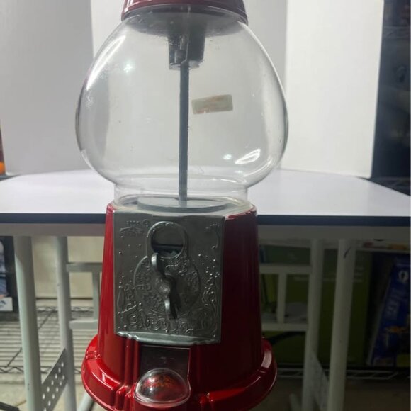 38" Jolly Good Industries Red Gumball Machine Metal & Glass Standing - Picture 4 of 5